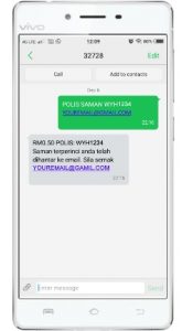 Check saman polis online